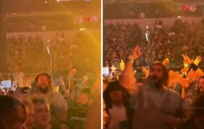 Jason Momoa Rocking in Mosh Pit at Metallica Concert, New Video Shows