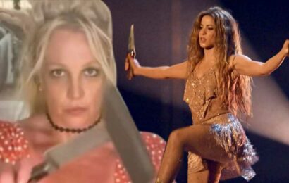 Britney Spears Knife Dancing Causes Fan Comparison To Shakira's VMA Dance