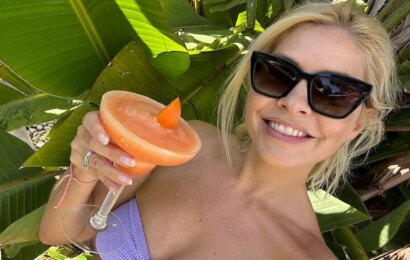 Holly Willoughby poses in bikini and shares snaps from wedding anniversary trip