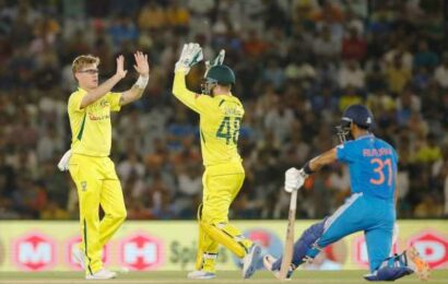 Mohali ODI, India vs Australia PIX: Zampa removes Gaikwad, Iyer departs