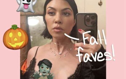 Kourtney Kardashian Shows Off Baby Bump In New Pregnancy Photos Celebrating Spooky Season!