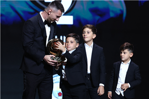 Messi dedicates his eighth Ballon d’Or to Argentina teammates, Maradona