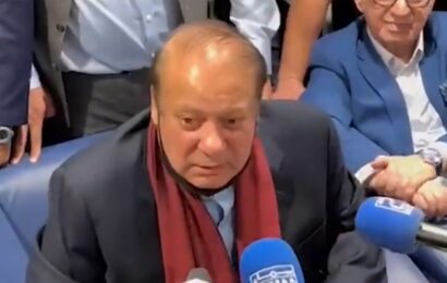 Nawaz Sharif returns to Pak after 4 yrs of UK exile