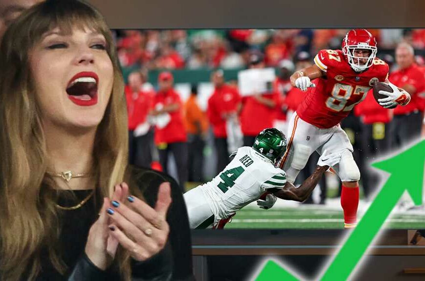 Taylor Swift, Travis Kelce Set Ratings Record for NBC Sunday Night Football