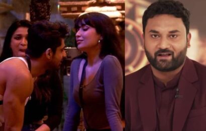 Bigg Boss 17: Khanzaadi kisses Abhishek Kumar during a game; Arun Mahashettey, says, ‘Family show hai bhul gaye’