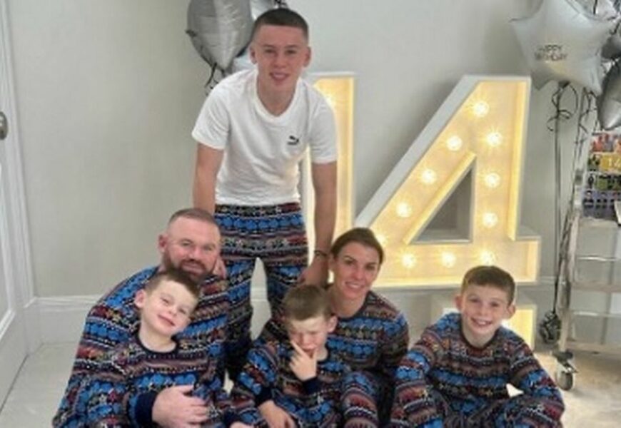 Coleen Rooney celebrates son Kai’s 14th birthday as family pose in matching PJs