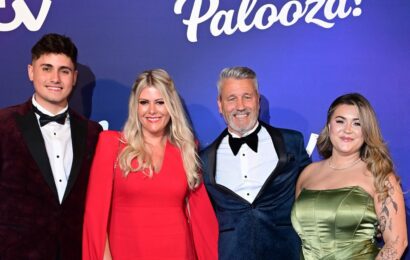 My Mum, Your Dad’s Janey and Roger glam up as they make red carpet debut at ITV Palooza with kids Jess and Will